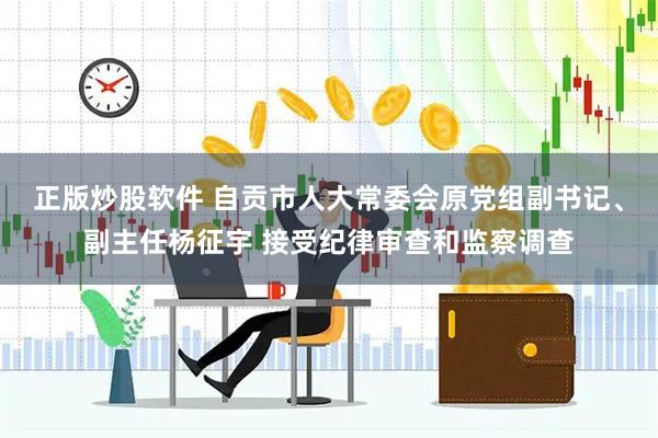 正版炒股软件 自贡市人大常委会原党组副书记、副主任杨征宇 接受纪律审查和监察调查