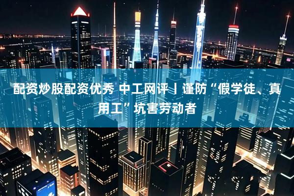 配资炒股配资优秀 中工网评丨谨防“假学徒、真用工”坑害劳动者